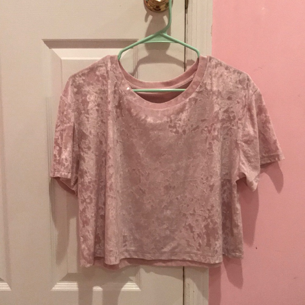 Aeropostale Pink Velvet Tee